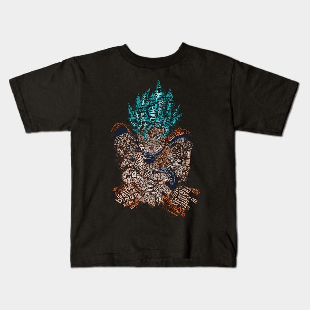 Super Blue Kamehameha Kids T-Shirt by 666hughes